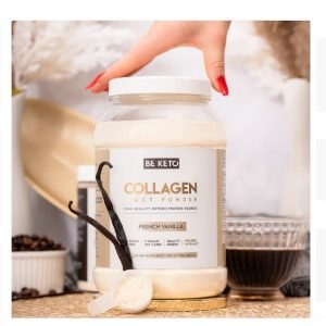 Premium Kollagen + MCT-Öl – Französische Vanille (800 g) Haut, Haare & Nägel Stabiler Energiekick durch MCT